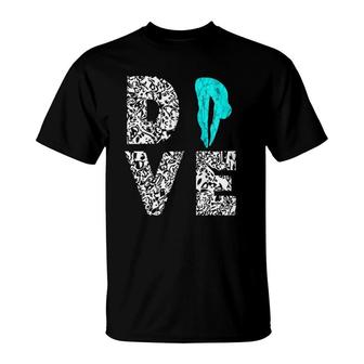 Dive Platform Diving Board Springboard Diving Diver Zip T-Shirt | Mazezy