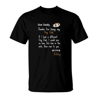 Dog Dad Bulldog T-Shirt | Mazezy