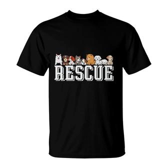 Dog Mom Dogs Rescue Save The Dogs T-shirt - Thegiftio UK