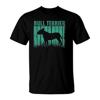 Dogs Retro Bull Terrier Dog Vintage Gift T-Shirt | Mazezy