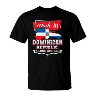 Dominican Republic Long Ago - Country Flag - Dr Native T-Shirt | Mazezy
