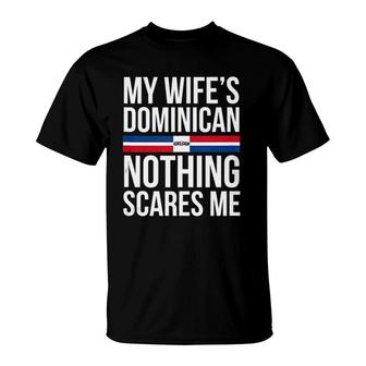 Dominican Wife Republic Husband Anniversary Wedding Gift T-Shirt | Mazezy