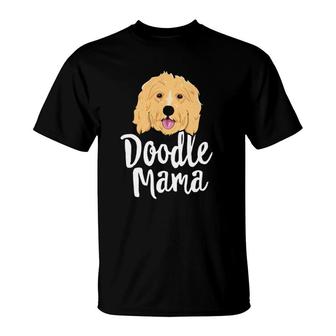 Doodle Mama Women Goldendoodle Dog Puppy Mother T-Shirt | Mazezy