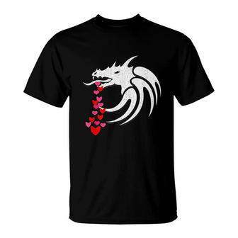 Dragon Heart Valentines Day T-Shirt | Mazezy