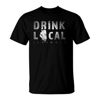 Drink Local Illinois Craft Beer From Here Il Breweries Gift Tank Top T-Shirt | Mazezy