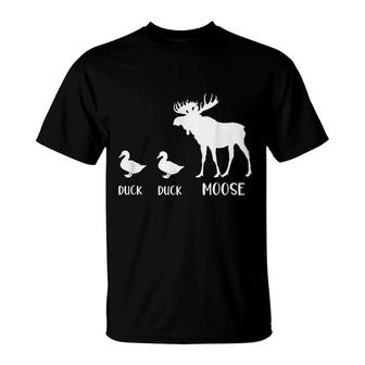 Duck Duck Moose T-Shirt | Mazezy