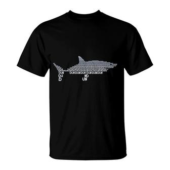 Dun Dun Shark Theme T-Shirt | Mazezy