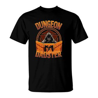 Dungeon Dadster Rpg Gamer Dice Roll Master T-Shirt | Mazezy