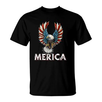 Eagle 4Th Of July Usa American Flag Men Women Kids T-Shirt | Mazezy DE
