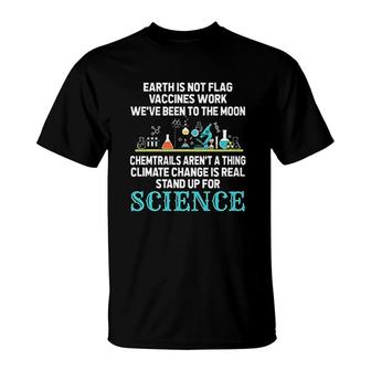 Earth Is Not Flat Science T-Shirt | Mazezy