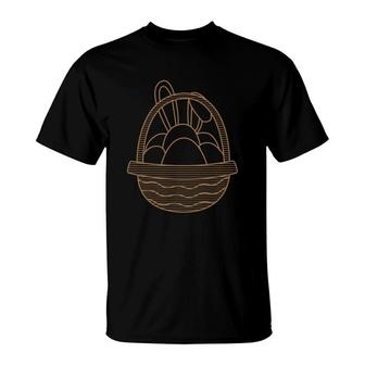Easter Basket Simple Bunny T-Shirt | Mazezy