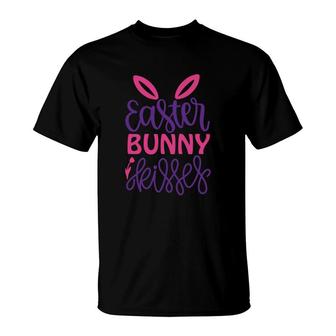Easter Bunny Kisses Happy T-Shirt | Mazezy