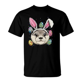 Easter Bunny Otter Funny Easter Otter Gifts T-Shirt | Mazezy