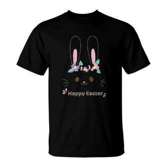 Easter Cute Bunny Face T-Shirt | Mazezy