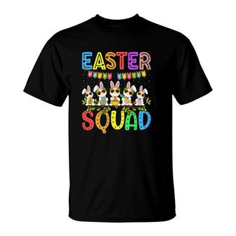 Easter Squad Hipster Bunny With Glasses Happy Easter Day 2022 T-Shirt - Seseable