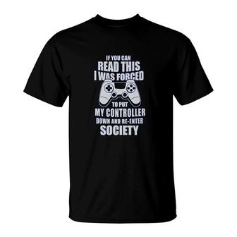 Eat Sleep Game Repeat Funny T-Shirt | Mazezy