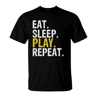 Eat Sleep Play Repeat Gift Funny Gamer T-Shirt | Mazezy