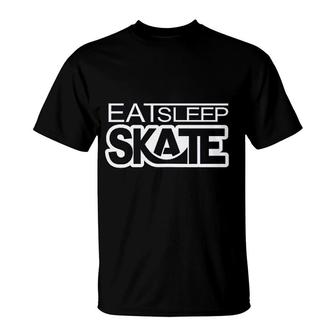 Eat Sleep Skate T-Shirt | Mazezy