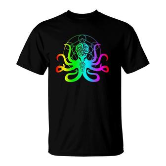 Edm Octopus Electronic Dance Music Kraken T-Shirt | Mazezy