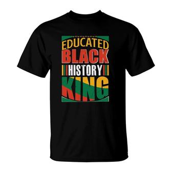 Educated Black History King Black History Month T-Shirt | Mazezy