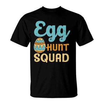 Egg Hunt Squad Easter Egg Blue Orange Squad T-shirt - Thegiftio