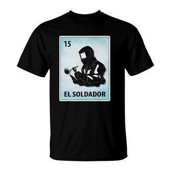 El Soldador Mexican Welder Cards T-Shirt | Mazezy