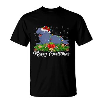 Elephant Seal Matching Santa Elephant Seal Christmas T-Shirt | Mazezy