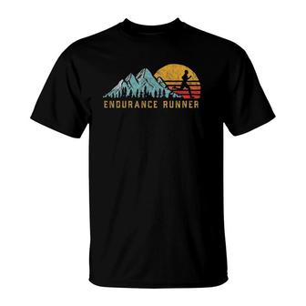 Endurance Runner - Retro Style Vintage Trail Running T-Shirt | Mazezy