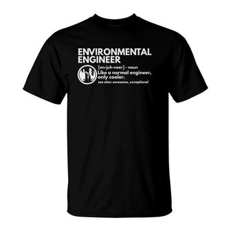 Environmental Engineer Definition Funny Engineering T-Shirt | Mazezy