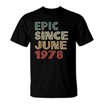 Epic Since 1978 43Rd Birthday T-Shirt | Mazezy