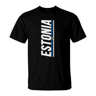 Estonia Estonian Flag Eesti Souvenir Love Gift T-Shirt | Mazezy
