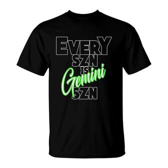 Every Szn Is Gemini Szn T-Shirt | Mazezy UK