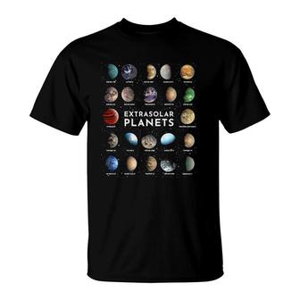 Exoplanet Extrasolar Planet Astronomy Space Astrophysics T-Shirt | Mazezy
