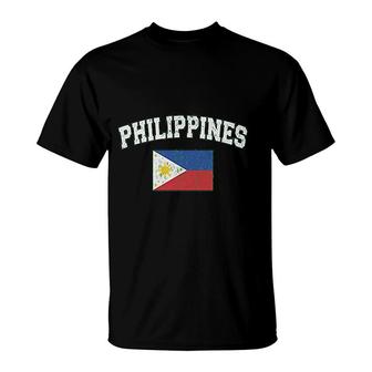 Faded Distressed Philippines Flag T-Shirt | Mazezy