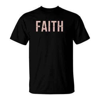 Faith Can Move Mountains Christian Casual T-Shirt | Mazezy