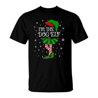 Family Matching Girls I'm The Dog Elf Christmas T-Shirt | Mazezy
