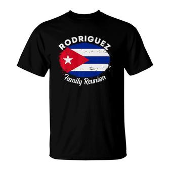 Family Reunion 2021 With Cuba Flag For Rodriguez Family Premium T-Shirt | Mazezy