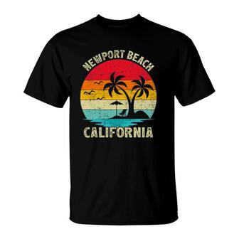 Family Vacation Vintage Retro California Newport Beach T-Shirt | Mazezy