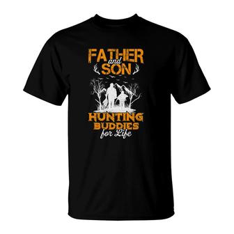 Father And Son Hunting Buddies For Life Gift For Dad And Son T-Shirt | Mazezy