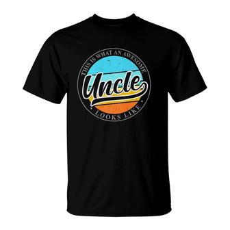 Father's Day Birthday Gift For Uncle From Niece Or Nephew T-Shirt | Mazezy