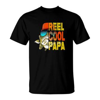 Father's Day Gifts- Fishing Reel Cool Papa T-Shirt | Mazezy