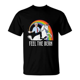 Feel The Riding Unicorn Funny T-Shirt | Mazezy