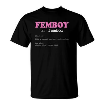 Femboy Or Femboi Definition Aesthetic Pullover T-Shirt | Mazezy