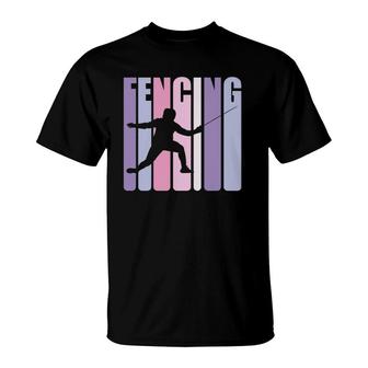 Fencing Girl Pullover Combat Sport T-Shirt | Mazezy