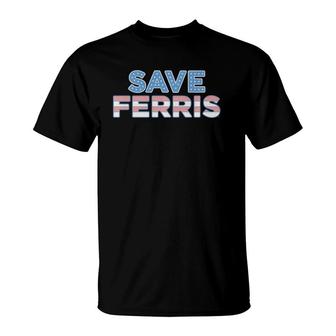 Ferris Bueller Save Ferris Stars & Stripes T-Shirt | Mazezy DE