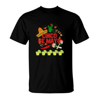 Fiesta Cinco De Mayo Cinco De Mayo Costume Color Cute T-shirt - Thegiftio