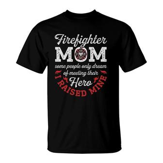 Firefighter Mom Firemen Proud Moms Mother's Day Gift T-Shirt | Mazezy