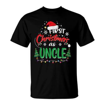 First Christmas As Uncle 1St Christmas News Uncle T-Shirt | Mazezy
