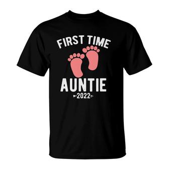 First Time Auntie 2022 For Auntie To Be Promoted To Auntie T-Shirt | Mazezy