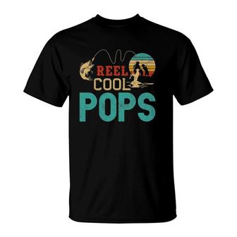 Fishing Reel Cool Pops Father’S Day Gift For Fisherman Pops T-Shirt | Mazezy UK